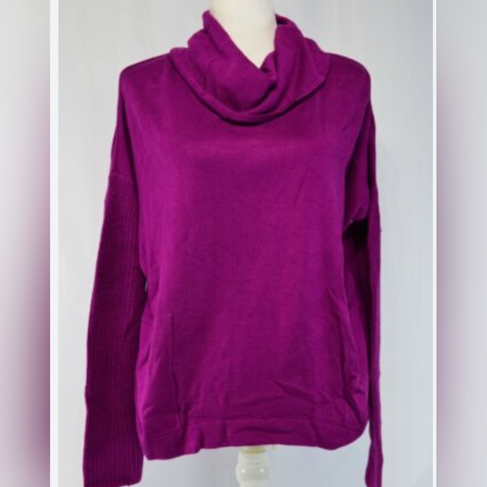 Design History Pink Cowl Neck Sweater Large